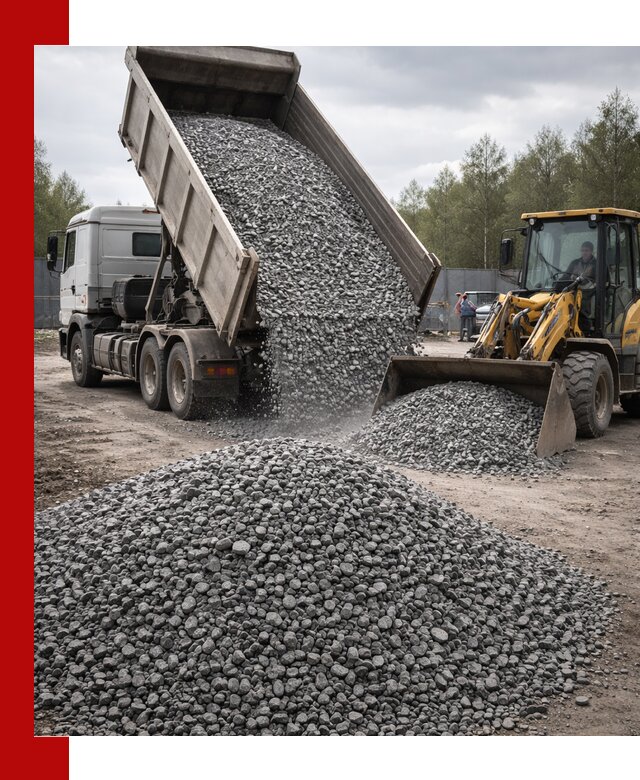 Доставка и продажа щебня гранитного в Павлове