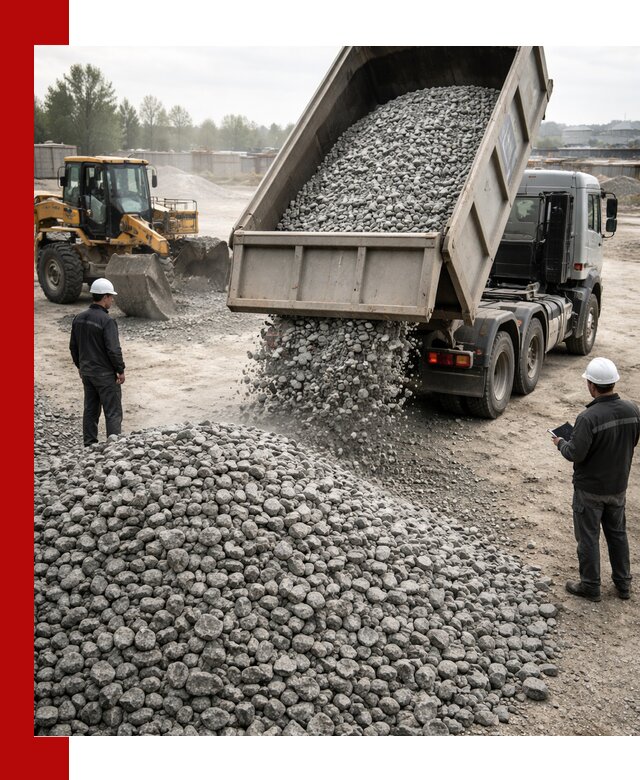 Доставка гранитного щебня фракции 20-40 в Павлове