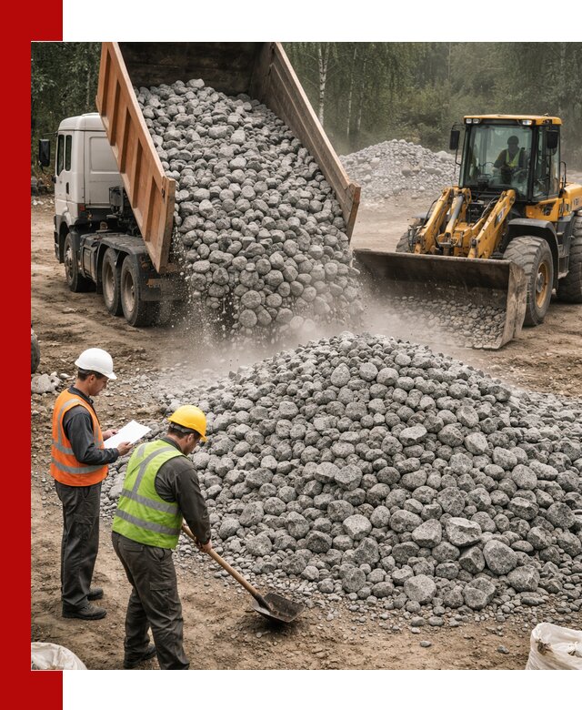 Гранитный щебень фракция 70-150 доставка в Павлове