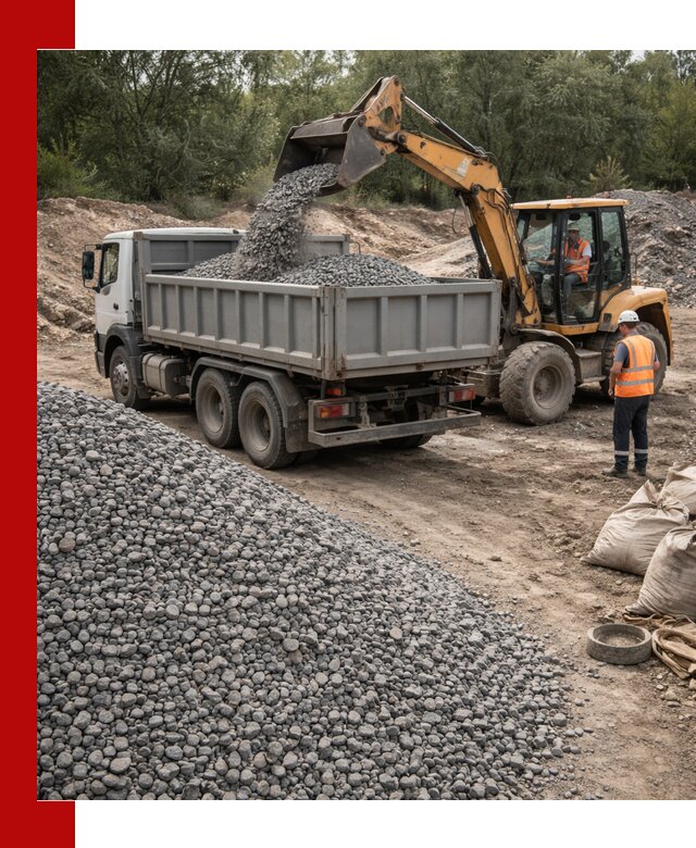 Доставка гравийного щебня в Павлове оптом и в розницу