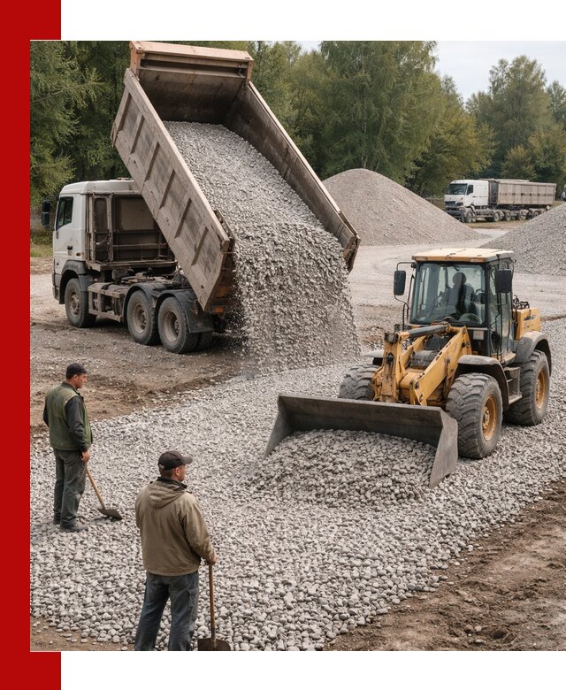 Купить гравийный щебень фракция 20-40 в Павлове с доставкой