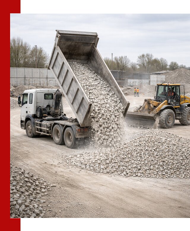 Доставка и продажа известнякового щебня в Павлове