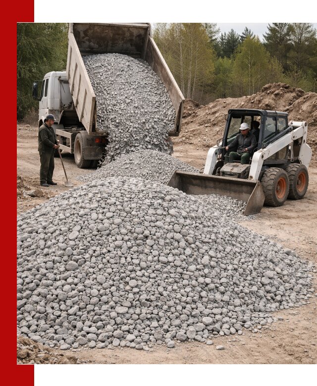 Доставка доломитового щебня в Павлове напрямую от карьера