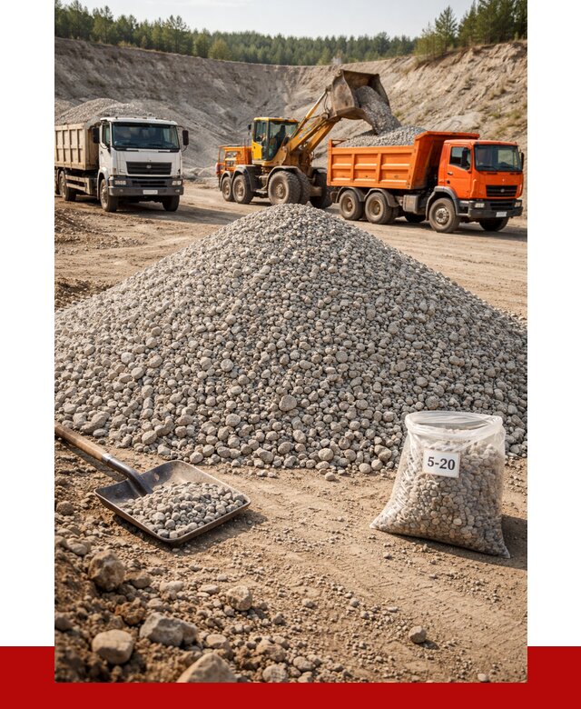 Доломитовый щебень фр. 5-20 в Павлове от 4258 р. | ПРОНЕРУДПвв