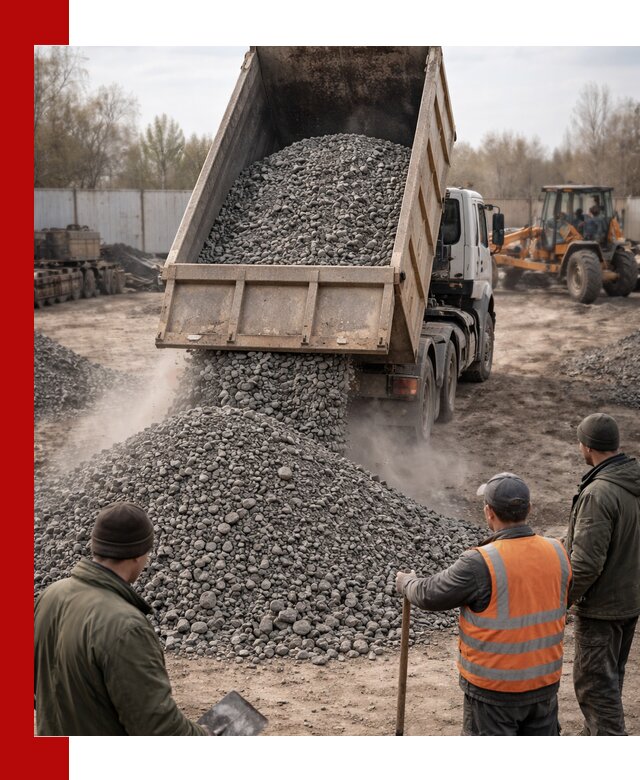 Доставка шлакового щебня в удобные сроки по выгодной цене в Павлове