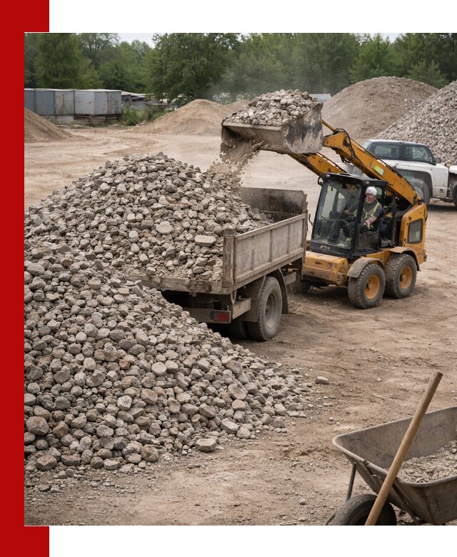 Доставка вторичного щебня в Павлове для строительных работ