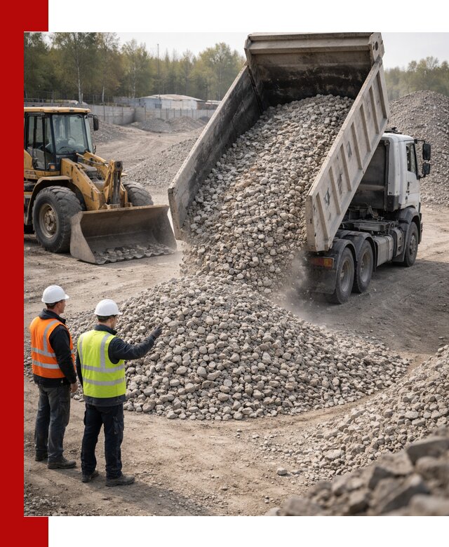 Вторичный щебень фракция 40–70 доставка в Павлове