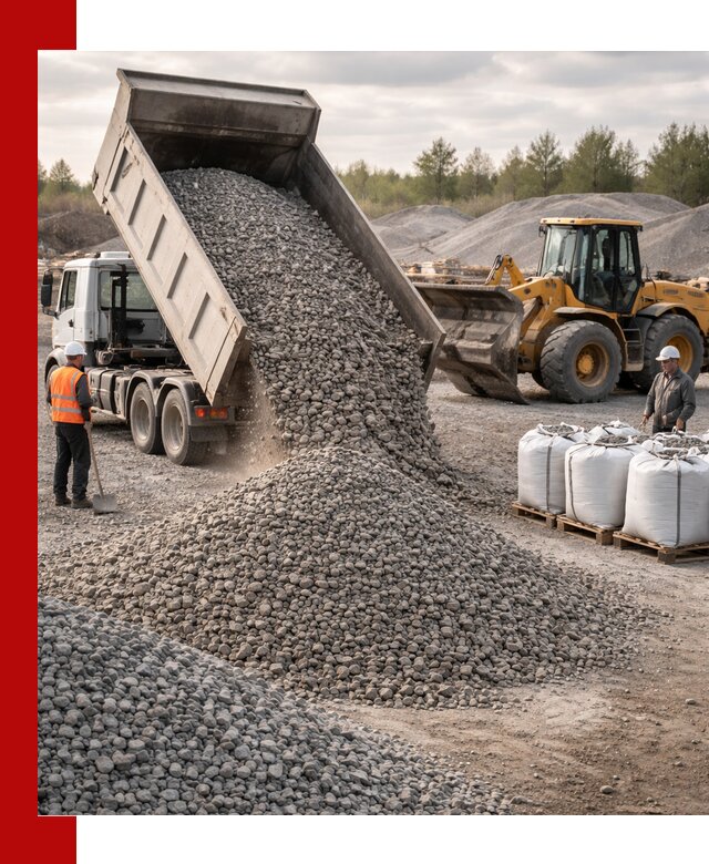 Бетонный щебень фракция 5–20 с доставкой в Павлове