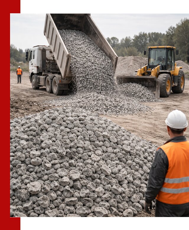 Доставка бетонного щебня фракции 20-40 в Павлове