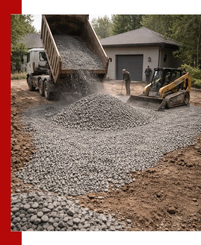 Щебень для парковки в Павлове: доставка и укладка качественного материала