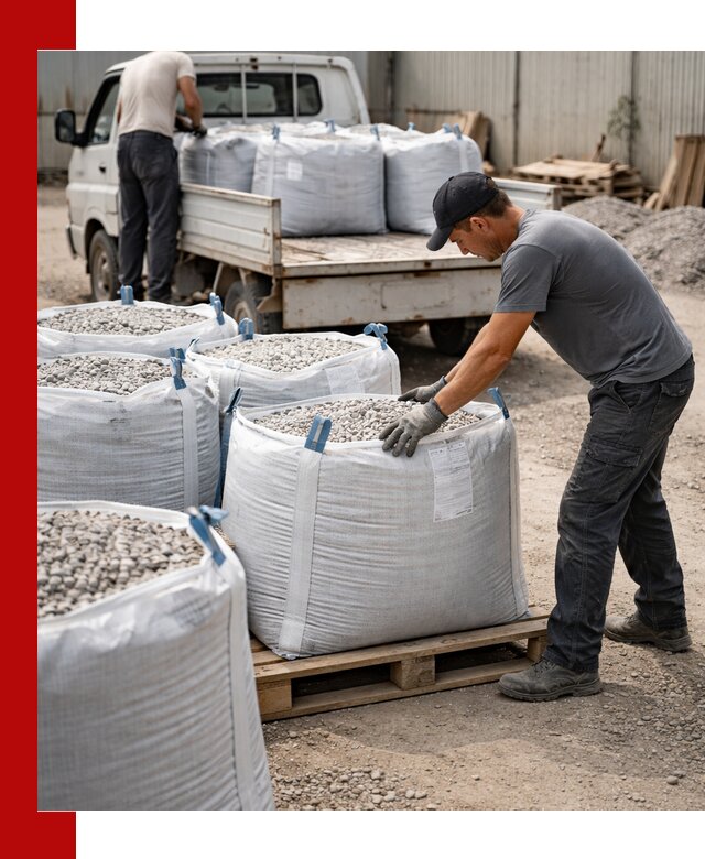 Доставка щебня в мешках по выгодным ценам в Павлове