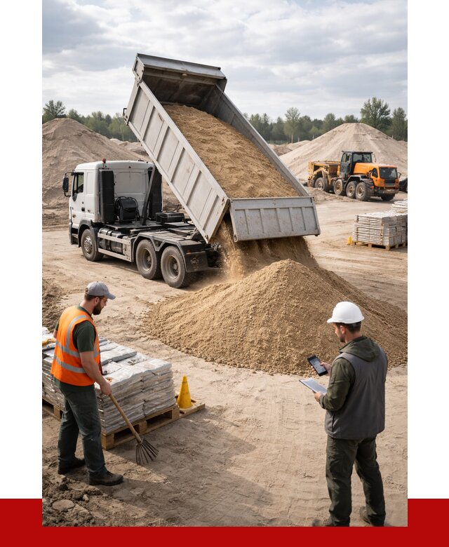 Карьерный песок с доставкой в Павлове от 3649 р. ПРОНЕРУДПвв