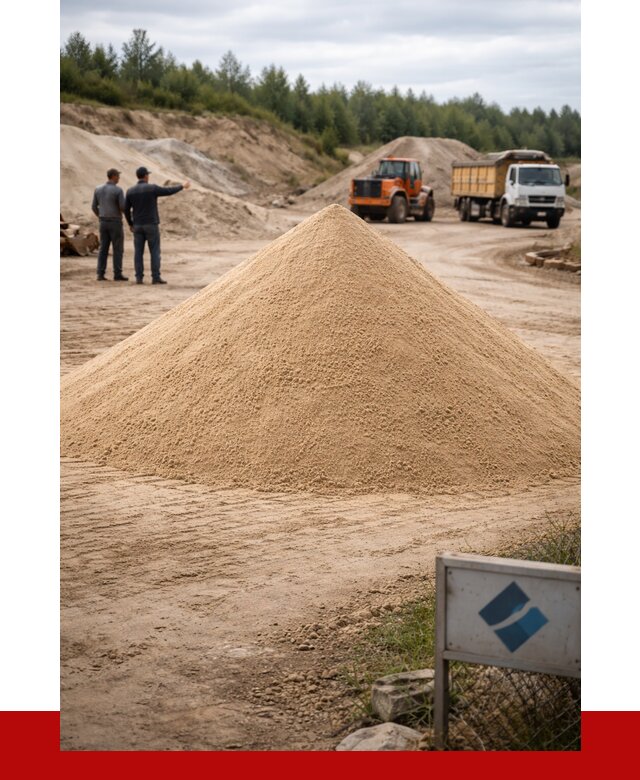 Карьерный песок навалом в Павлове от 1825 р. | ПРОНЕРУДПвв