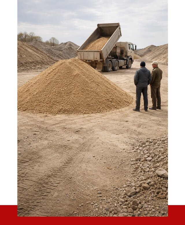 Карьерный песок крупнозернистый в Павлове от 8616 р | ПРОНЕРУДПвв