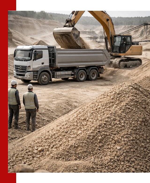 Карьерный крупнозернистый песок с доставкой в Павлове