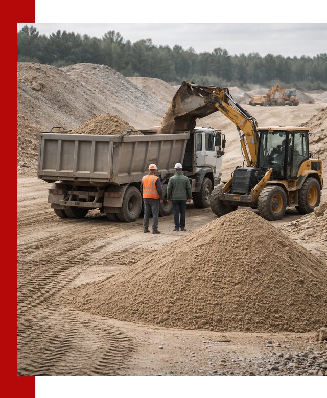 Карьерный среднезернистый песок с доставкой в Павлове