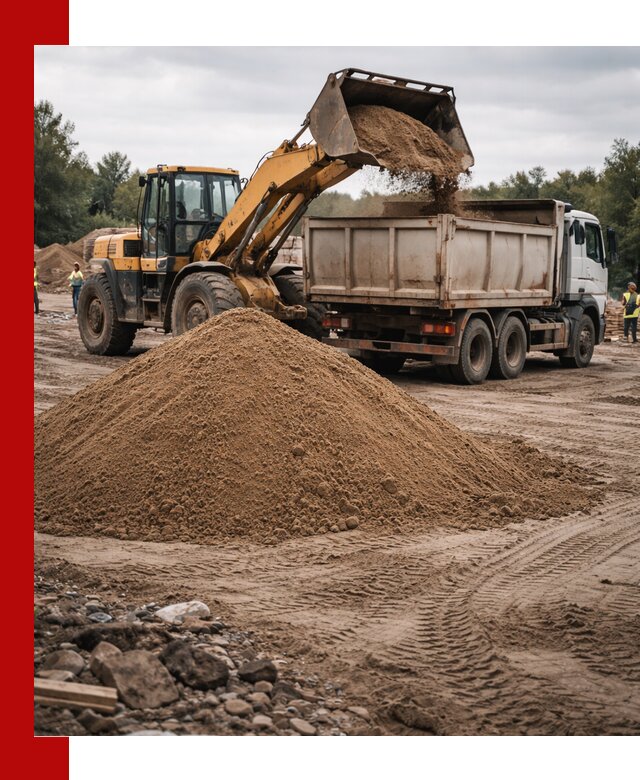 Доставка речного песка навалом в Павлове быстро и выгодно