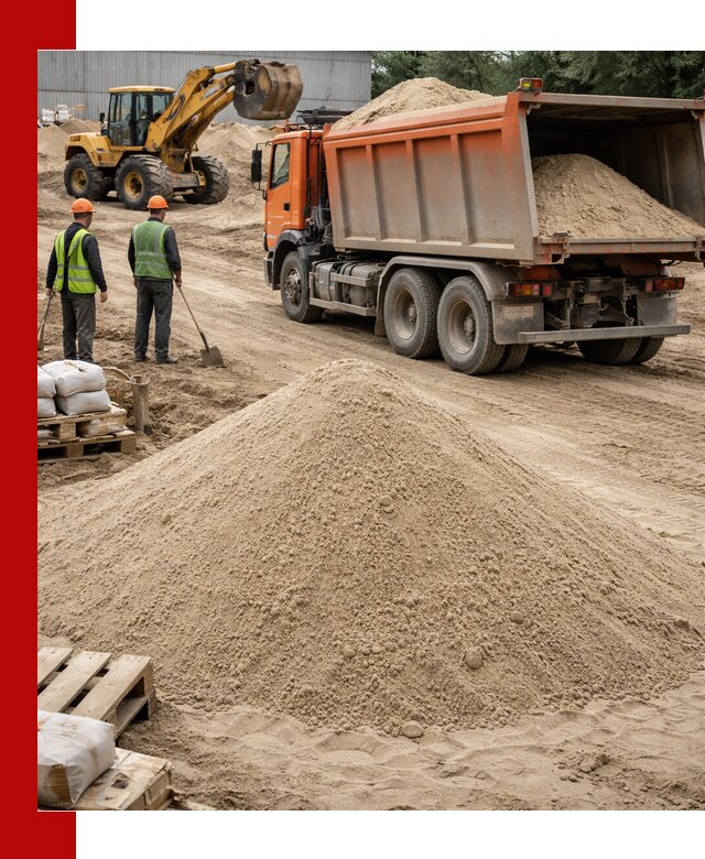 Доставка и продажа мытого речного песка в Павлове
