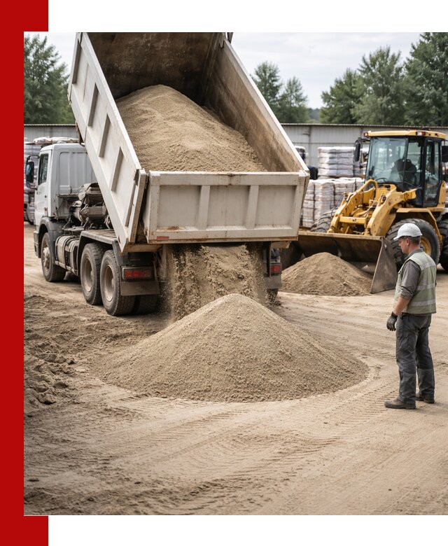 Поставка и доставка песка для бетона в Павлове