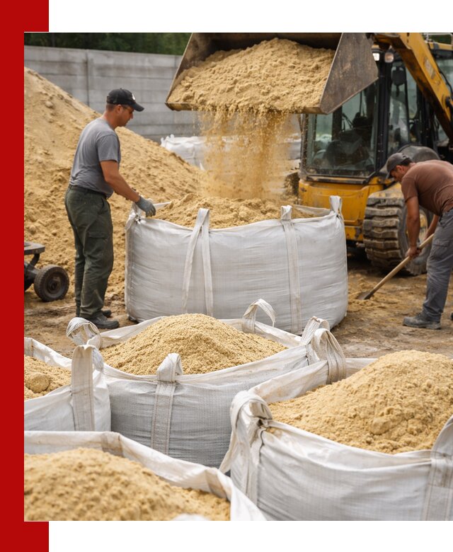 Поставка качественного песка для кладки в Павлове