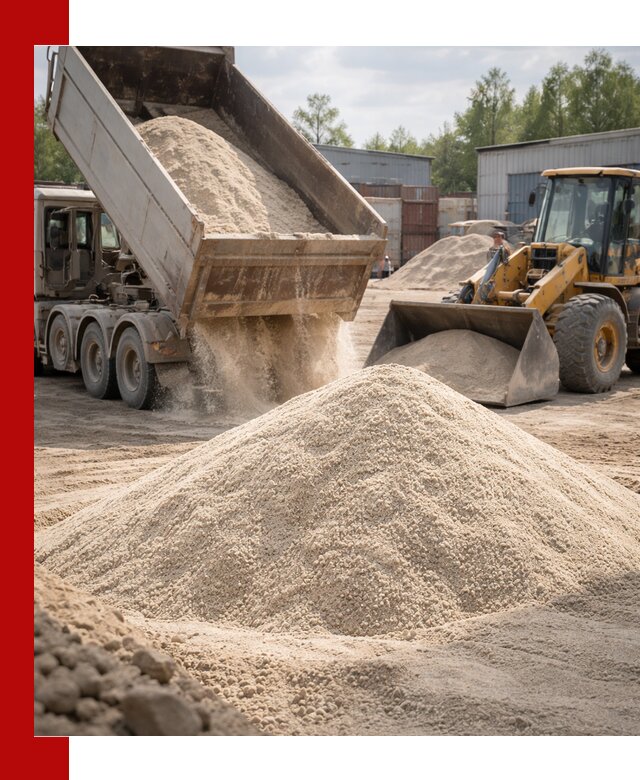 Кварцевый песок с доставкой в Павлове для строительных работ