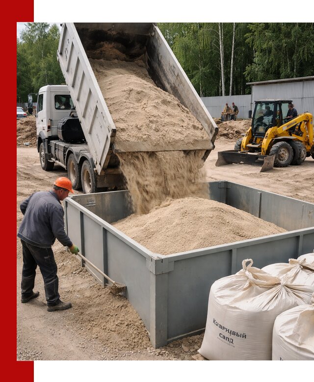 Кварцевый песок для фильтра в Павлове — доставка и качество