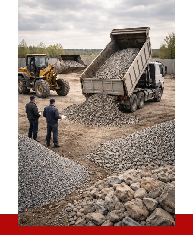 Гравий и камень с доставкой в Павлове от 4258 р. - ПРОНЕРУДПвв