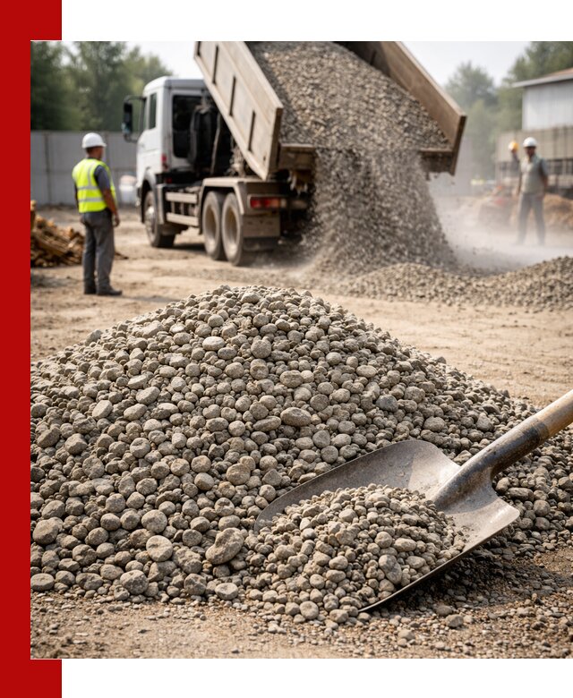 Доставка гравия фракции 20-40 в Павлове с самосвалами