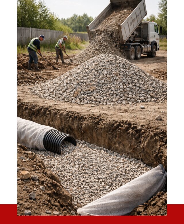 Гравий для дренажа в Павлове от 2230 р., доставка ПРОНЕРУДПвв