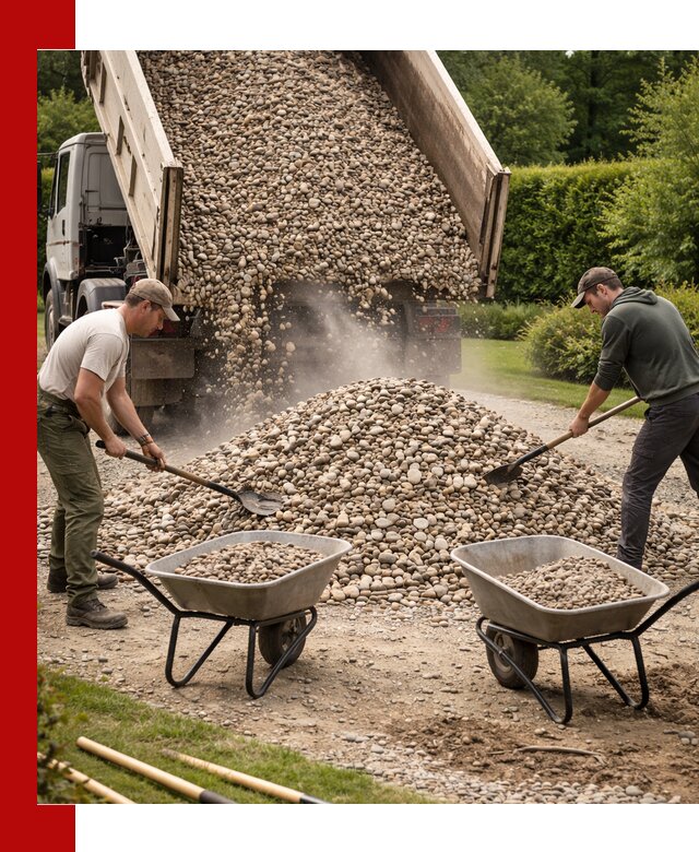 Доставка и продажа декоративной гальки в Павлове