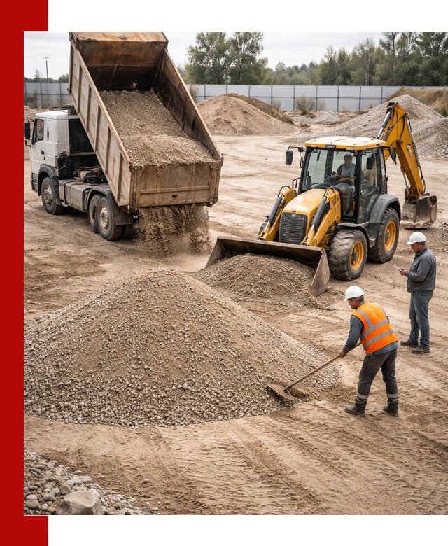 Поставка и доставка ПГС С4 в мешках и самосвалах в Павлове