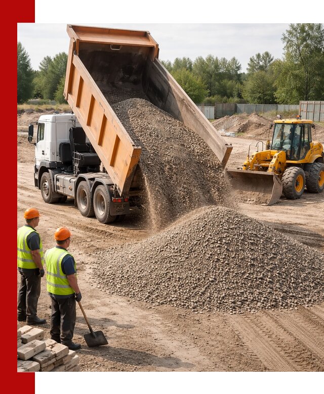 Доставка щебёночно-песчаной смеси ЩПС С7 в Павлове
