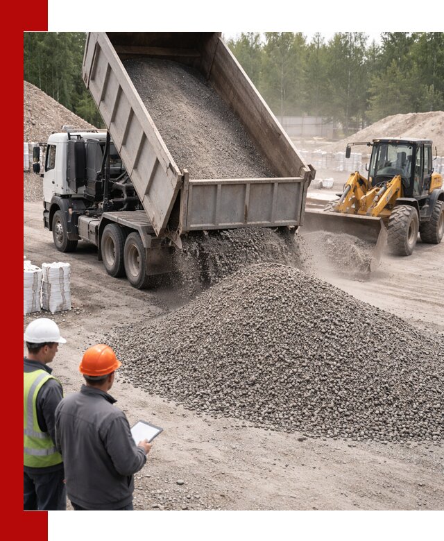 Доставка и продажа гранитного отсева 0-10 в Павлове