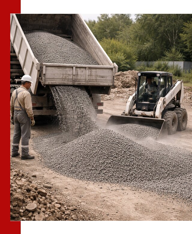 Доставка гравийного отсева 0-5 в Павлове оптом и в розницу