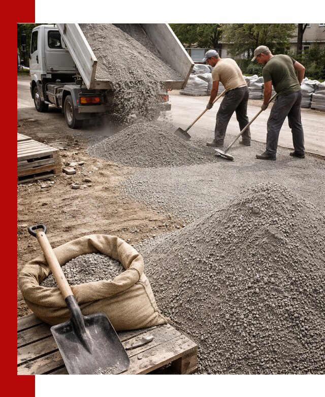 Отсев для тротуарной плитки в Павлове — доставка и укладка