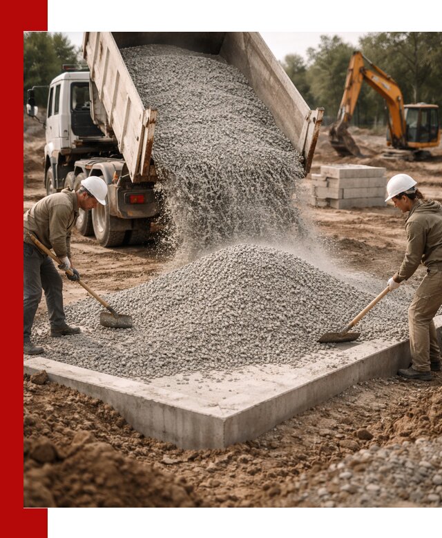 Доставка и продажа отсева для бетона в Павлове