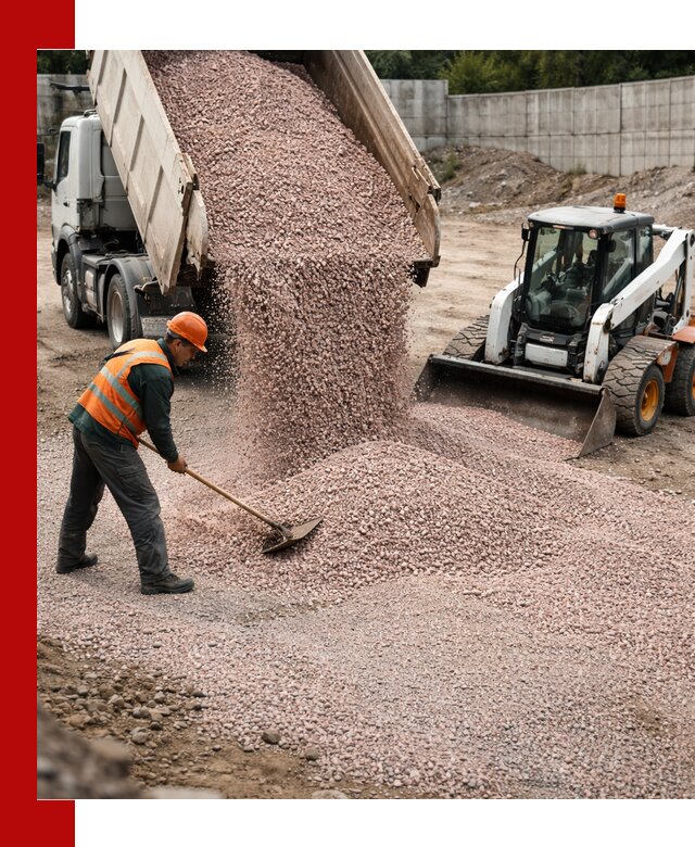 Крошка розовый гранит с доставкой в Павлове от производителя