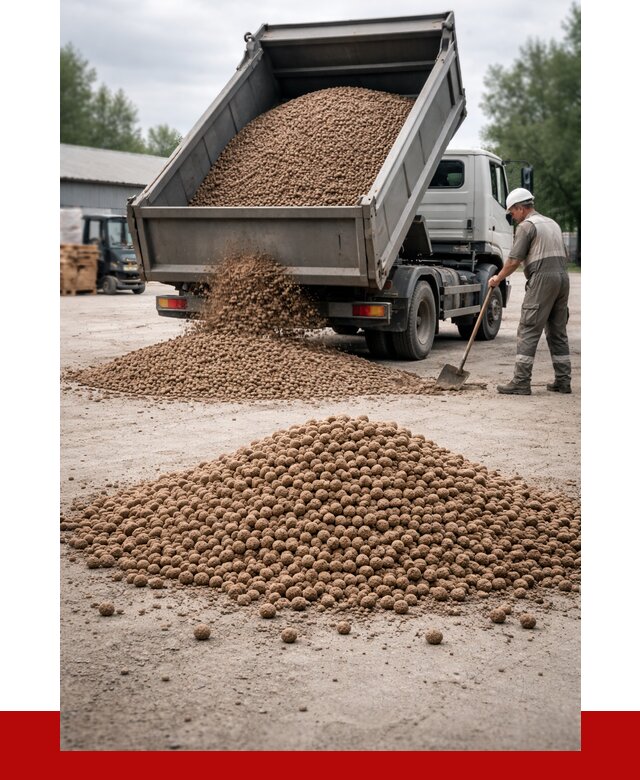 Керамзит с доставкой в Павлове от 4258 р. за м3 | ПРОНЕРУДПвв
