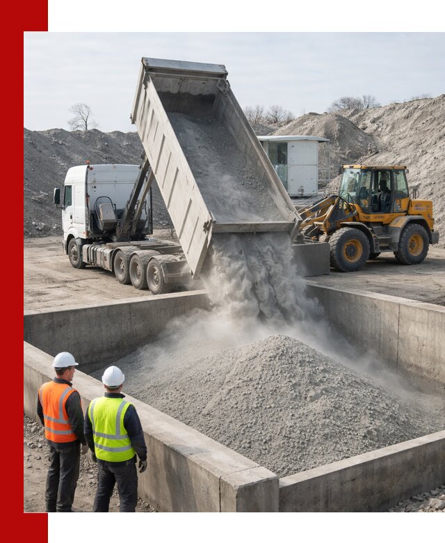 Доставка цемента навалом в Павлове крупными партиями