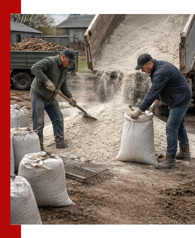 Доставка извести пушонки в Павлове оптом и мелким оптом