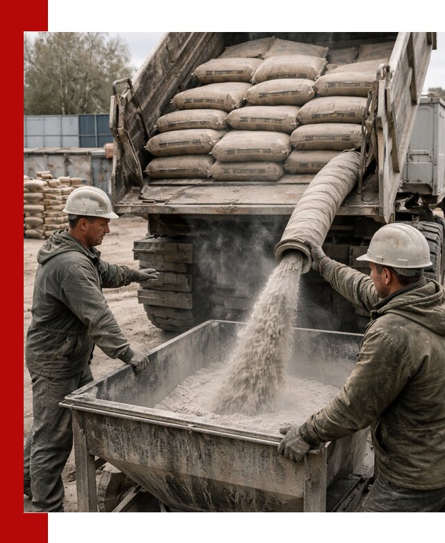 Доставка цемента М400 в Павлове оптом и в розницу