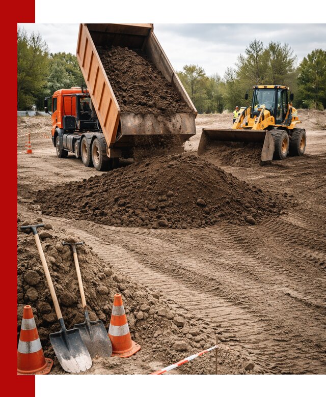 Поставка и доставка планировочного грунта в Павлове