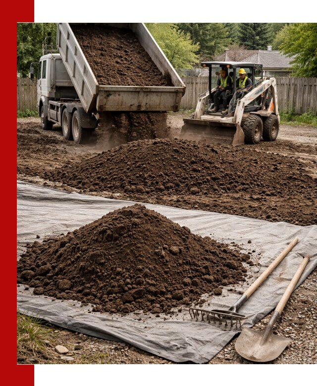 Грунт для отсыпки участка с доставкой в Павлове