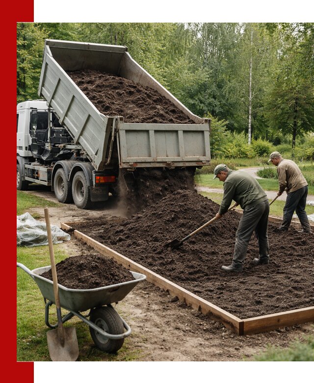 Доставка грунта для озеленения и благоустройства в Павлове