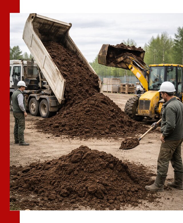 Доставка торфа оптом и в мешках в Павлове