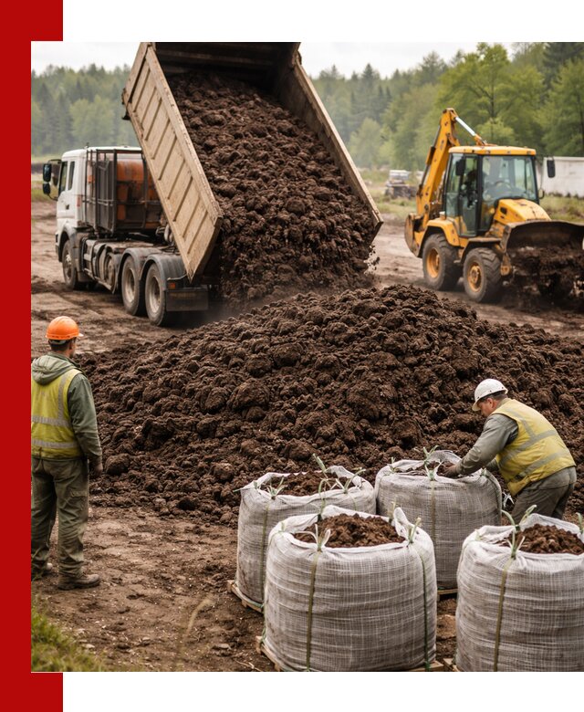Доставка нейтрального торфа в Павлове оптом и в розницу