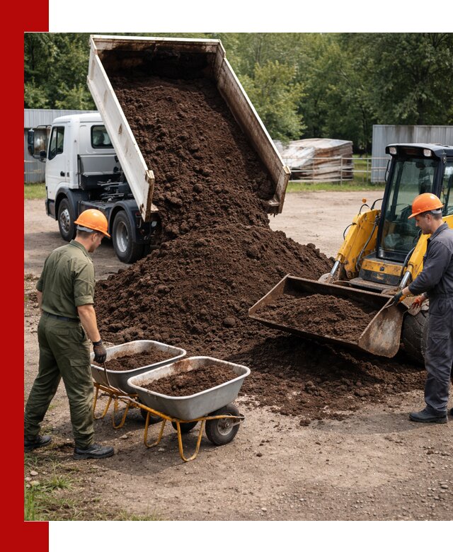 Доставка торфо-земляной смеси в Павлове для огорода и ландшафта