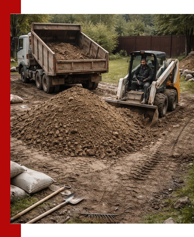 Суглинок для планировки участков в Павлове с доставкой и выгрузкой