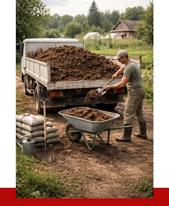 Купить коровий навоз с доставкой в Павлове от 1825 р. | ПРОНЕРУДПвв