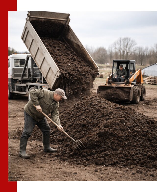 Доставка и продажа перегноя в Павлове быстро и дешево
